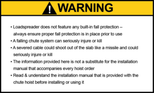 Loadspreader Warning
