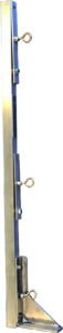 45" Anti-Deflection Clamp Post with Foot
